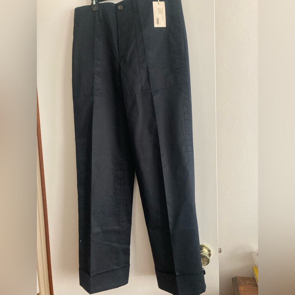 MAFALDA VON HESSEN Navy Cotton Casual Pants